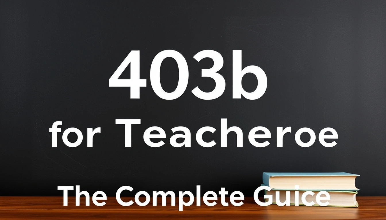 403b for Teachers — The Complete Guide 403b for Teachers — The Complete Guide