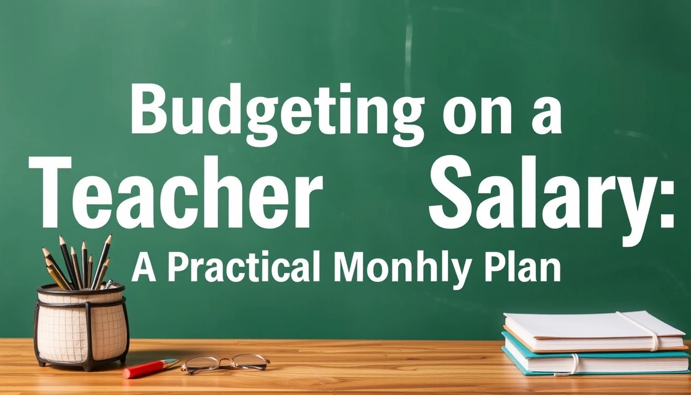 Budgeting on a Teacher Salary: A Practical Monthly Plan Budgeting on a Teacher Salary: A Practical Monthly Plan