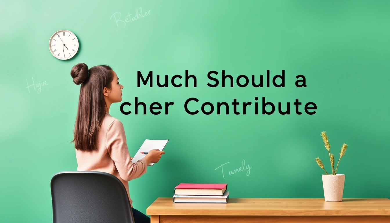 How Much Should a Teacher Contribute to a 403b? How Much Should a Teacher Contribute to a 403b?