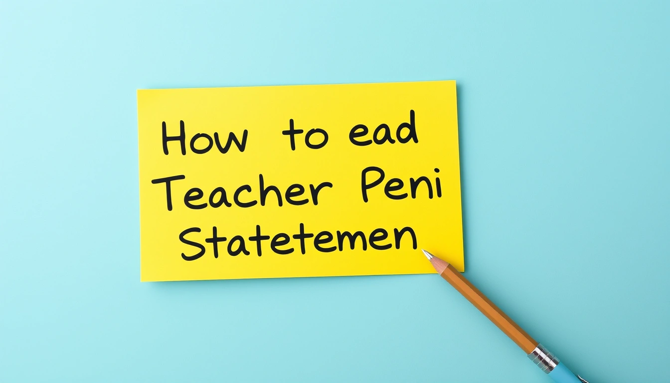 How to Read Your Teacher Pension Statement How to Read Your Teacher Pension Statement