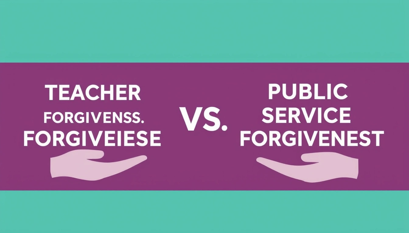 Teacher Loan Forgiveness vs Public Service Loan Forgiveness: Which Program Fits You?