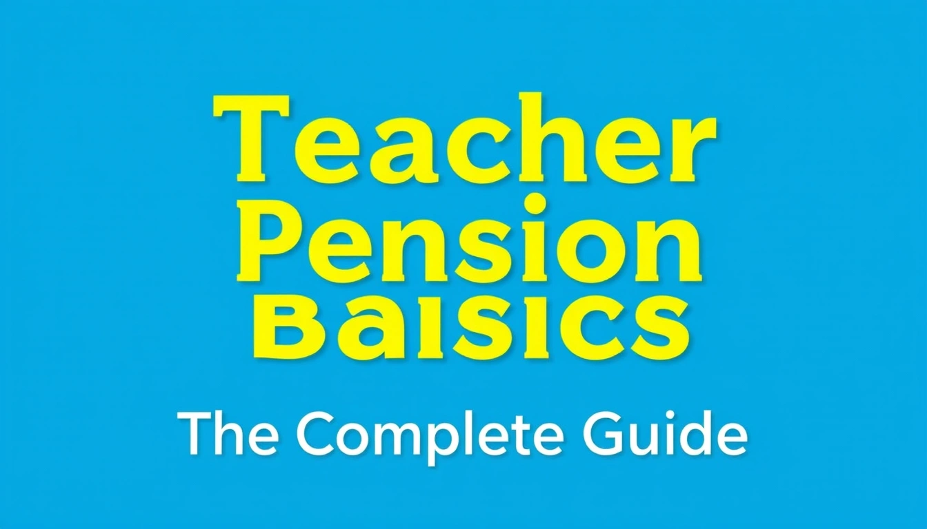 Teacher Pension Basics — The Complete Guide Teacher Pension Basics — The Complete Guide