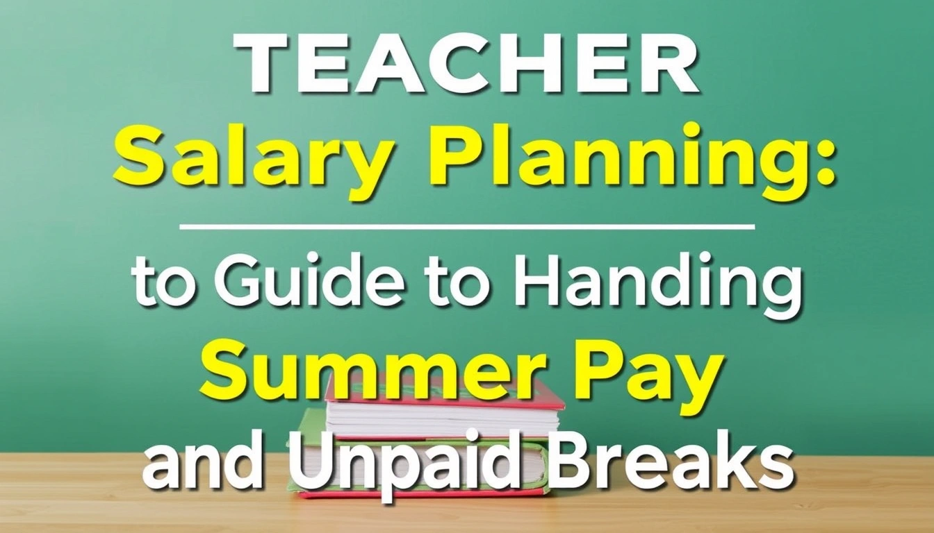 Teacher Salary Planning: A Guide to Handling Summer Pay and Unpaid Breaks
