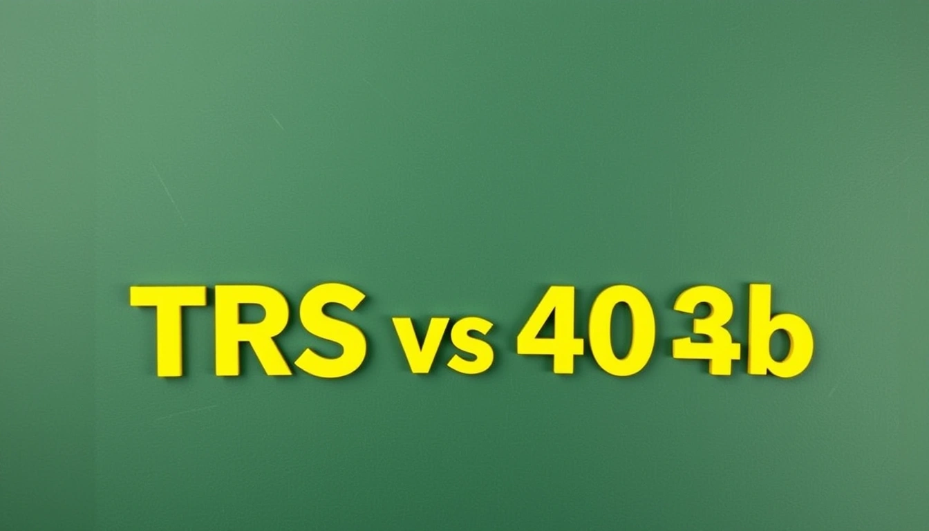 TRS vs 403b: What Teachers Need to Know About Retirement Accounts