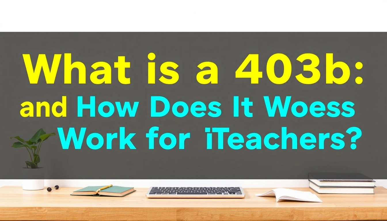 What Is a 403b and How Does It Work for Teachers? What Is a 403b and How Does It Work for Teachers?